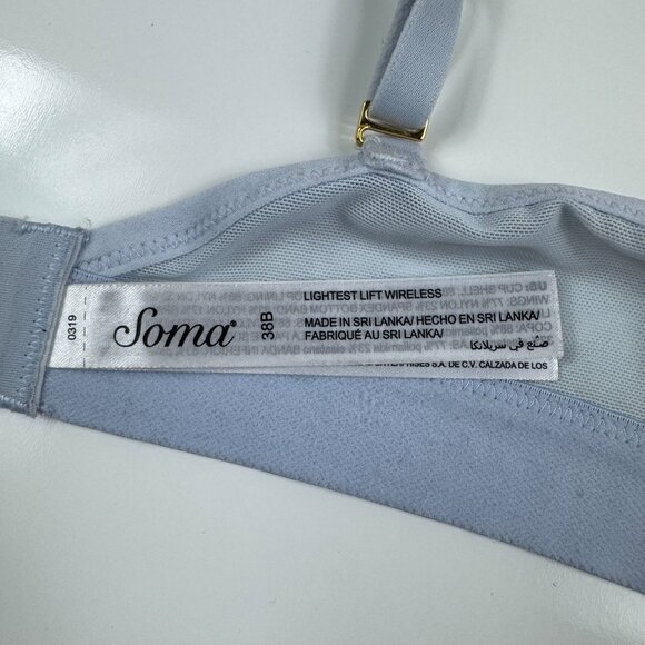 Soma Lightest Lift Wireless Bra 38B Lot of 2 Lightly Padded Convertible Bralette - Picture 7 of 12